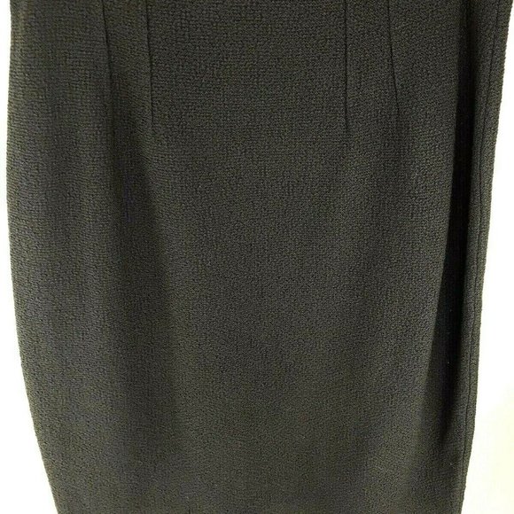ST JOHN Caviar Suit Skirt Dress Women’s 12 Black - Picture 3 of 8